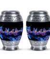 Neon Butterfly Nebula Black Urns - Butterfly Urns For Memorial