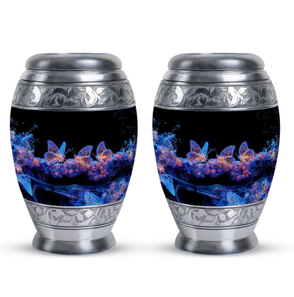 Personalized Butterfly Cremation Urn for Human Ashes - 10-inch, 200 cu in - Yatskia