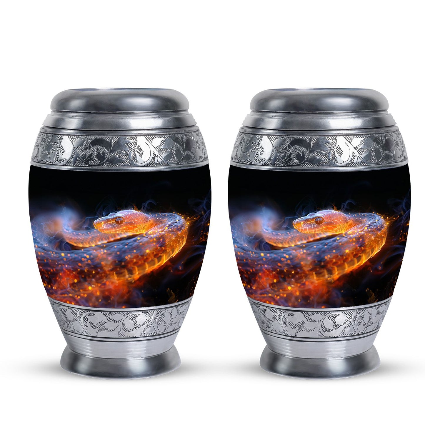 Personalized Snake Cremation Urn for Adult - 10-inch, 200 cu in - Yatskia