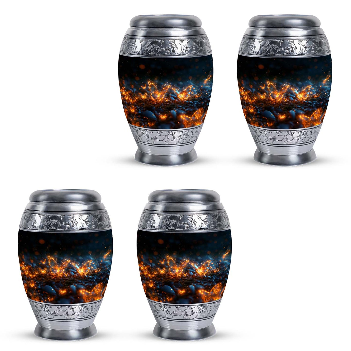 Personalized Butterfly Cremation Urn for Adult - 10-inch, 200 cu in - Yatskia