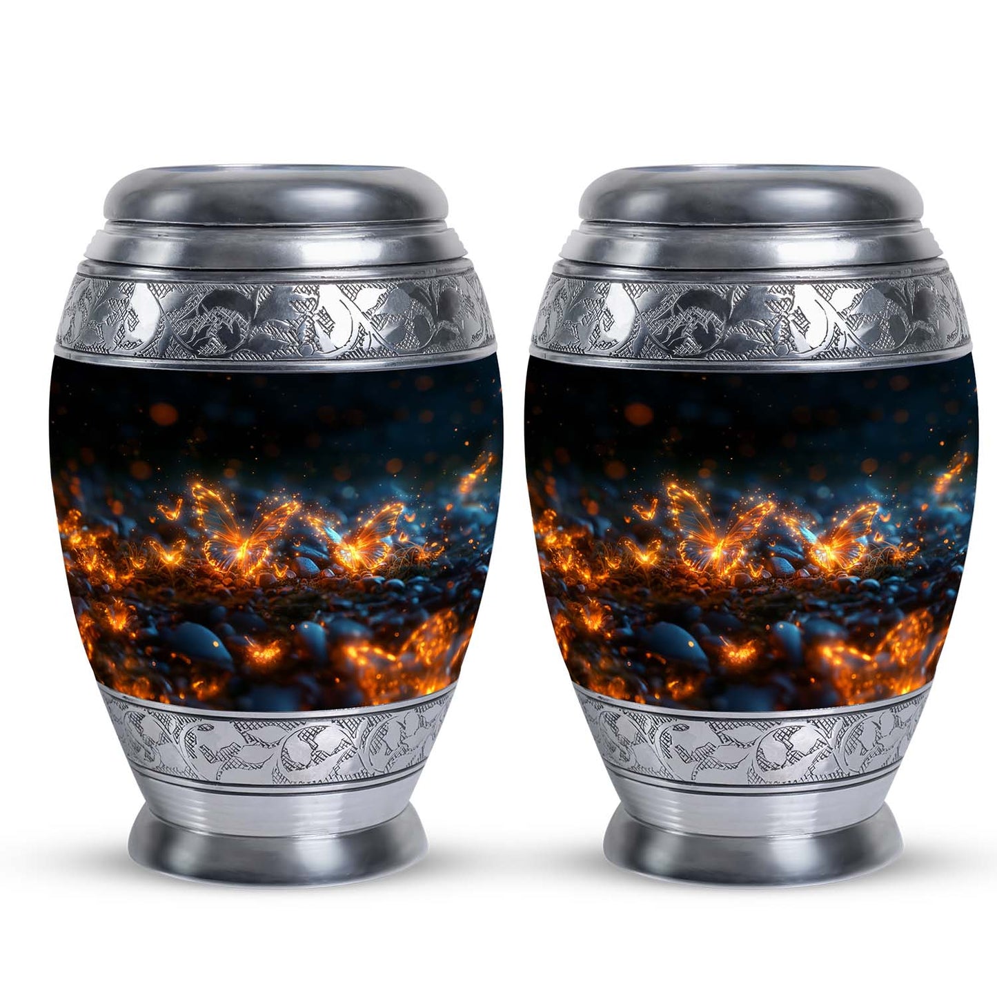 Personalized Butterfly Cremation Urn for Adult - 10-inch, 200 cu in - Yatskia