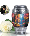 Beautiful Forest Cremation Urn - Large Decorative Urn For Human Ashes