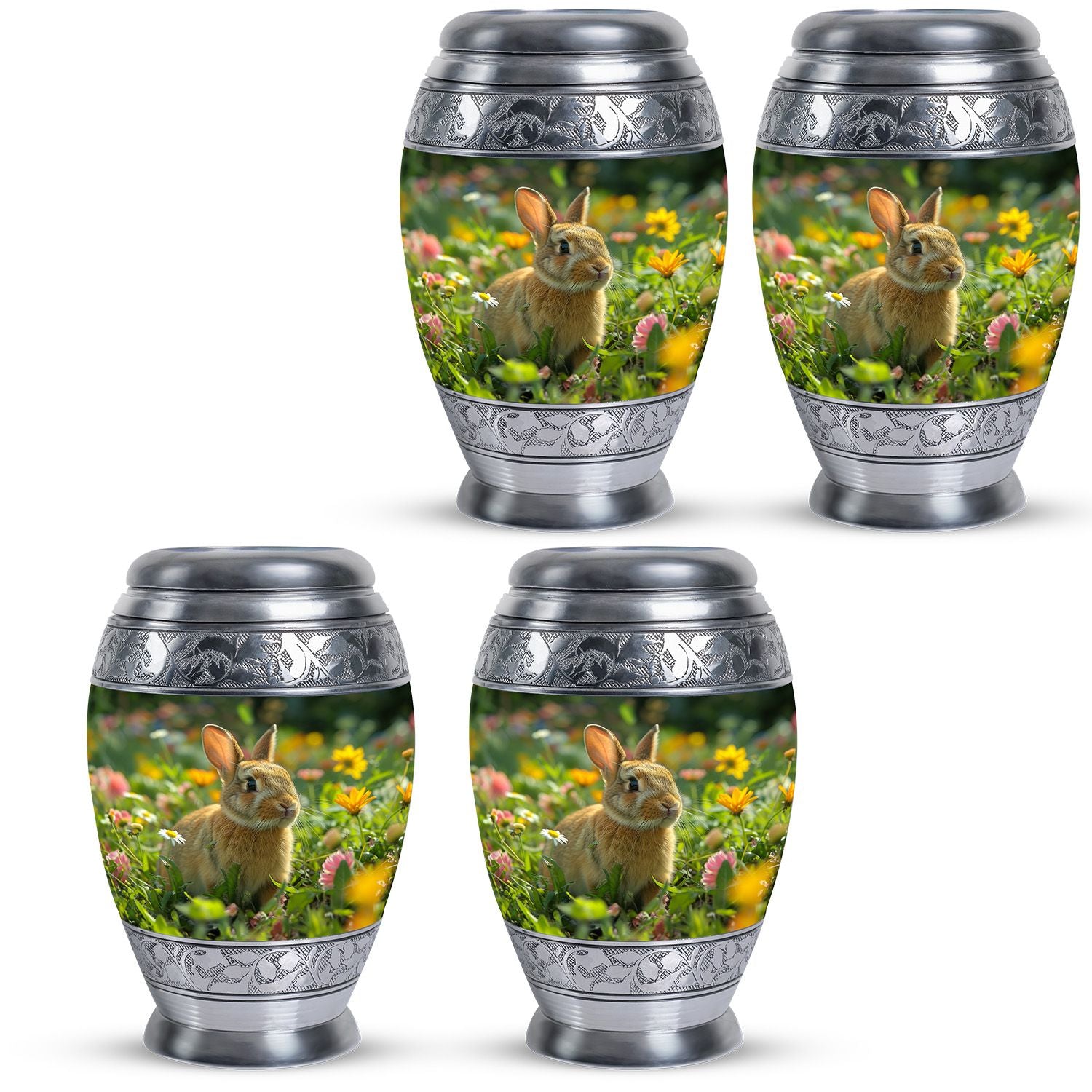 Bunny Rabbit Memorial Urn - Beautifully Designed Keepsake Urns For Pet