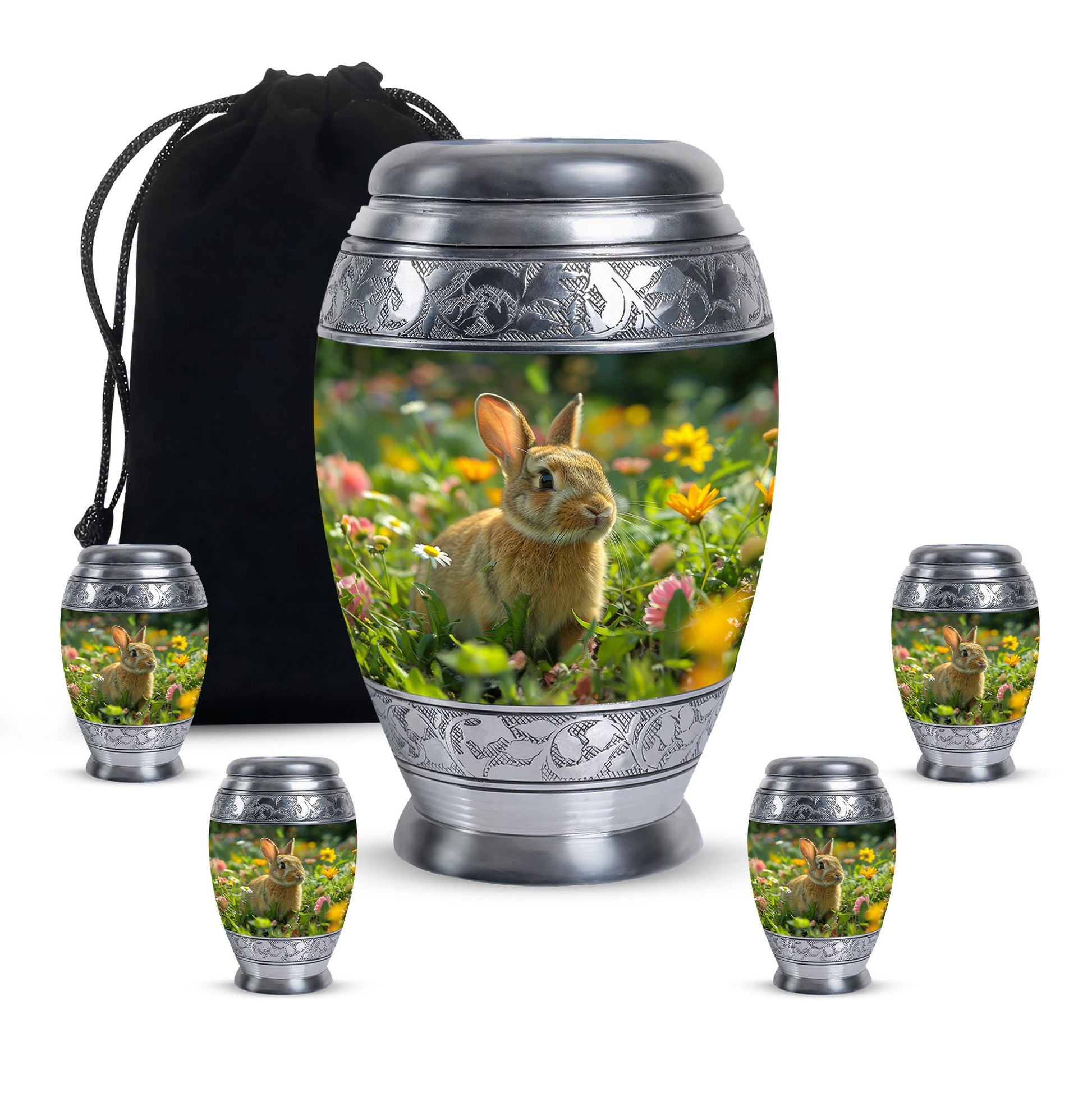 Bunny Rabbit Memorial Urn - Beautifully Designed Keepsake Urns For Pet