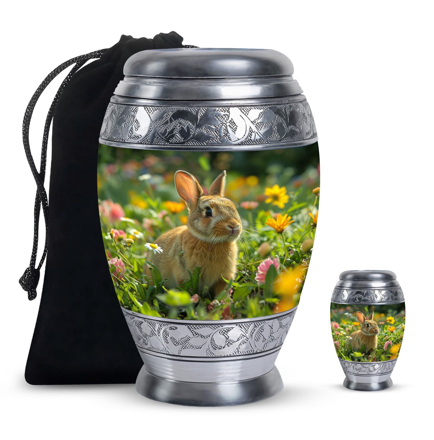 Personalized Pet Keepsake Urn for Pet Ashes - 10-inch, 200 cu in - Yatskia