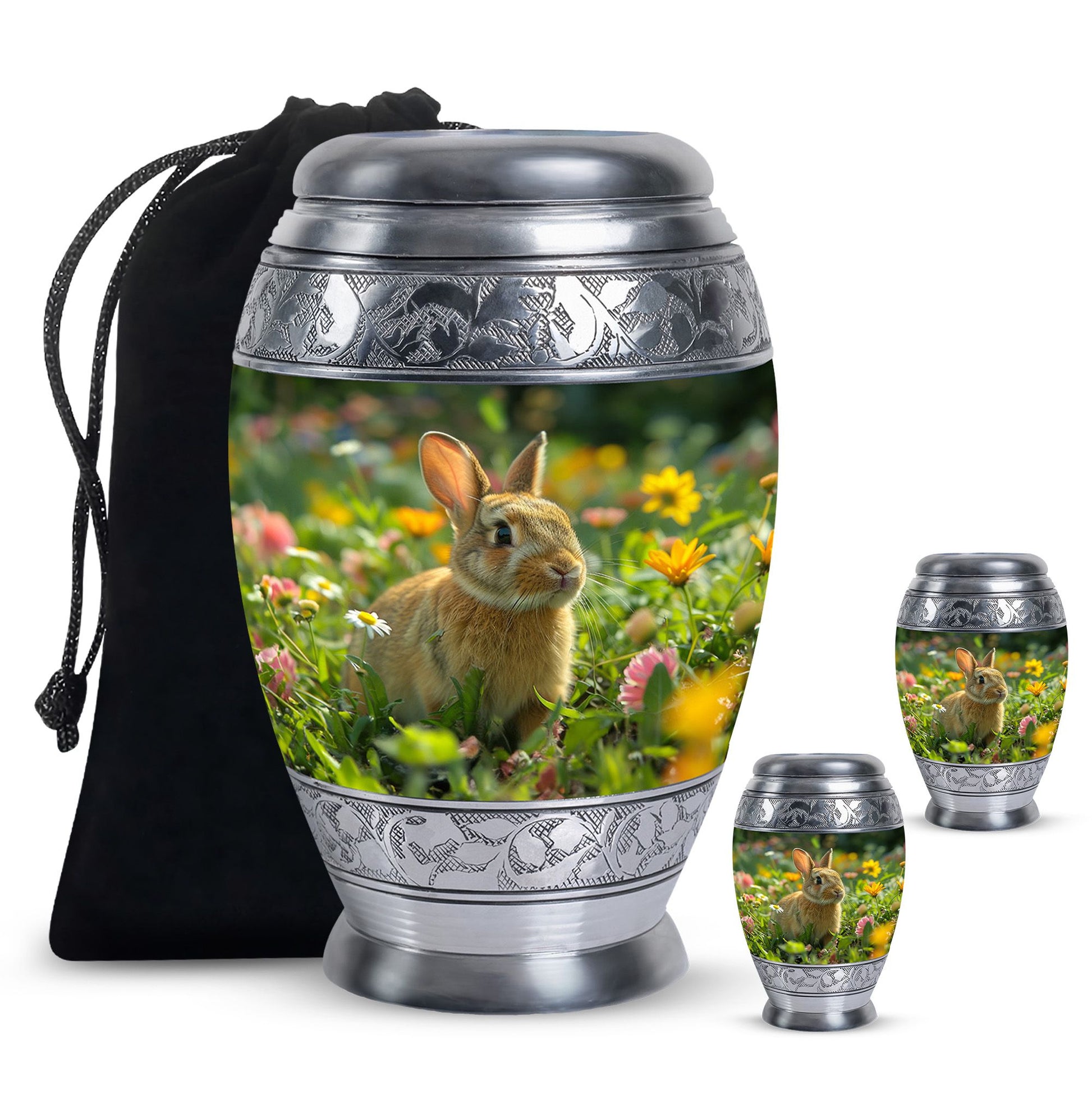 Bunny Rabbit Memorial Urn - Beautifully Designed Keepsake Urns For Pet