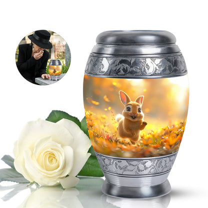 Personalized Rabbit Cremation Urn for Pet Ashes - 10-inch, 200 cu in - Yatskia