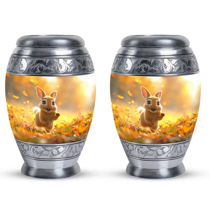 Personalized Rabbit Cremation Urn for Pet Ashes - 10-inch, 200 cu in - Yatskia
