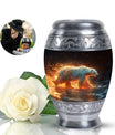 Fierce Polar Bear Urn - Bear Funeral Large Cremation Urns For Ashes