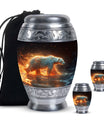 Fierce Polar Bear Urn - Bear Funeral Large Cremation Urns For Ashes