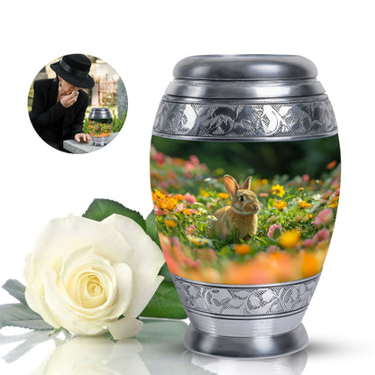 Personalized Rabbit Cremation Urn for Pet Ashes - 10-inch, 200 cu in - Yatskia