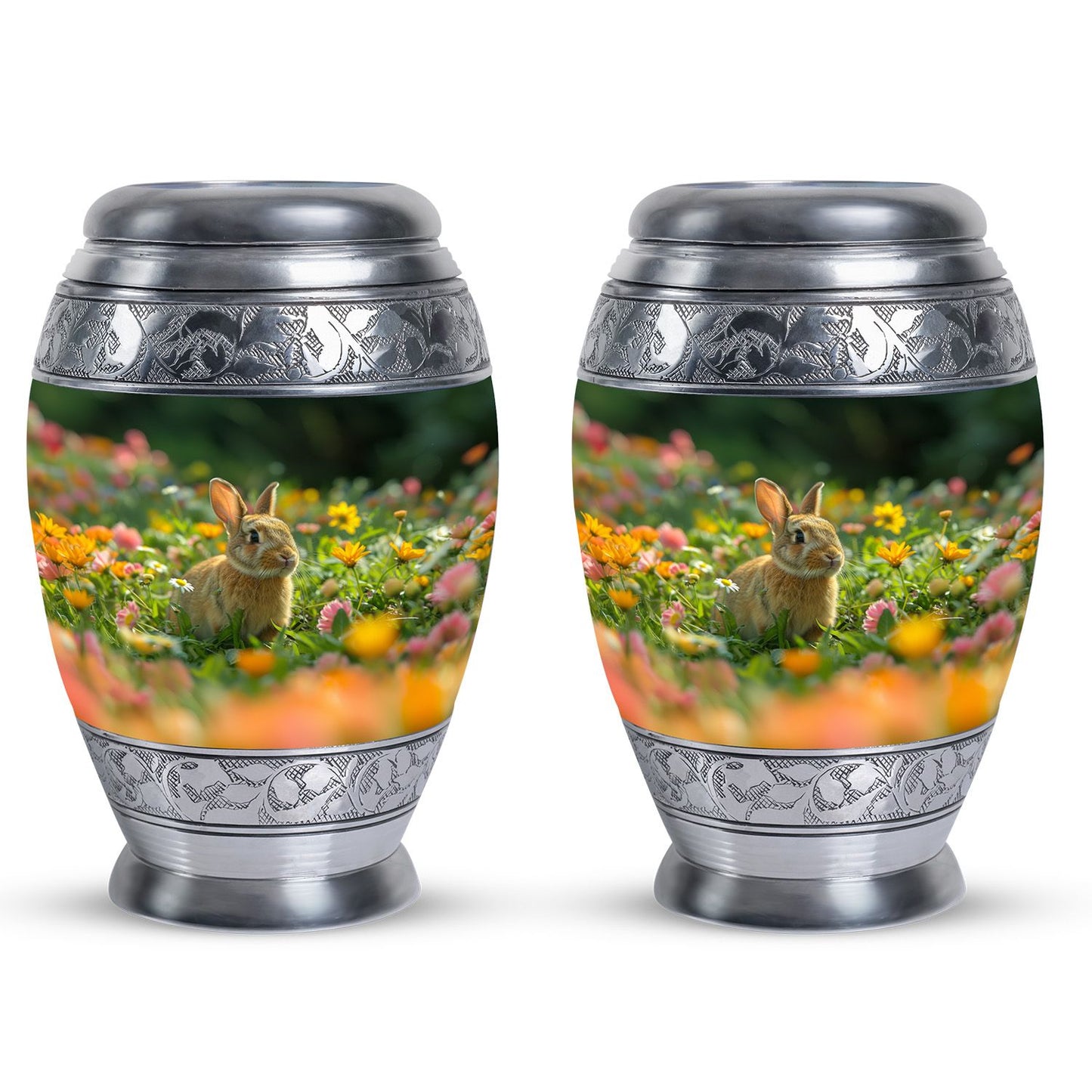 Personalized Rabbit Cremation Urn for Pet Ashes - 10-inch, 200 cu in - Yatskia