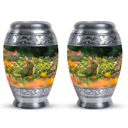 Personalized Rabbit Cremation Urn for Pet Ashes - 10-inch, 200 cu in - Yatskia