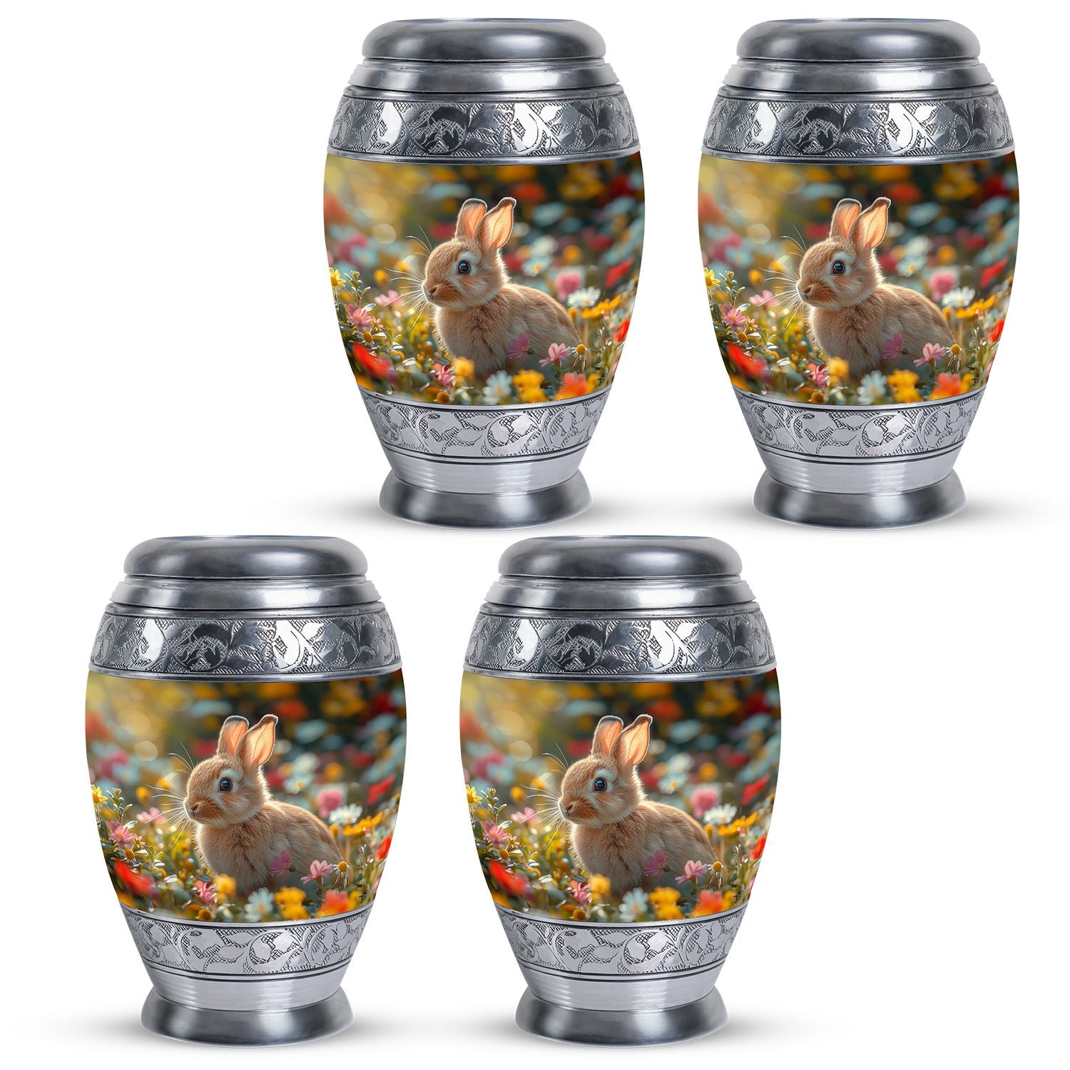 Bunny Engravable Urns For Human Ashes - Rabbit Large Cremation Urns