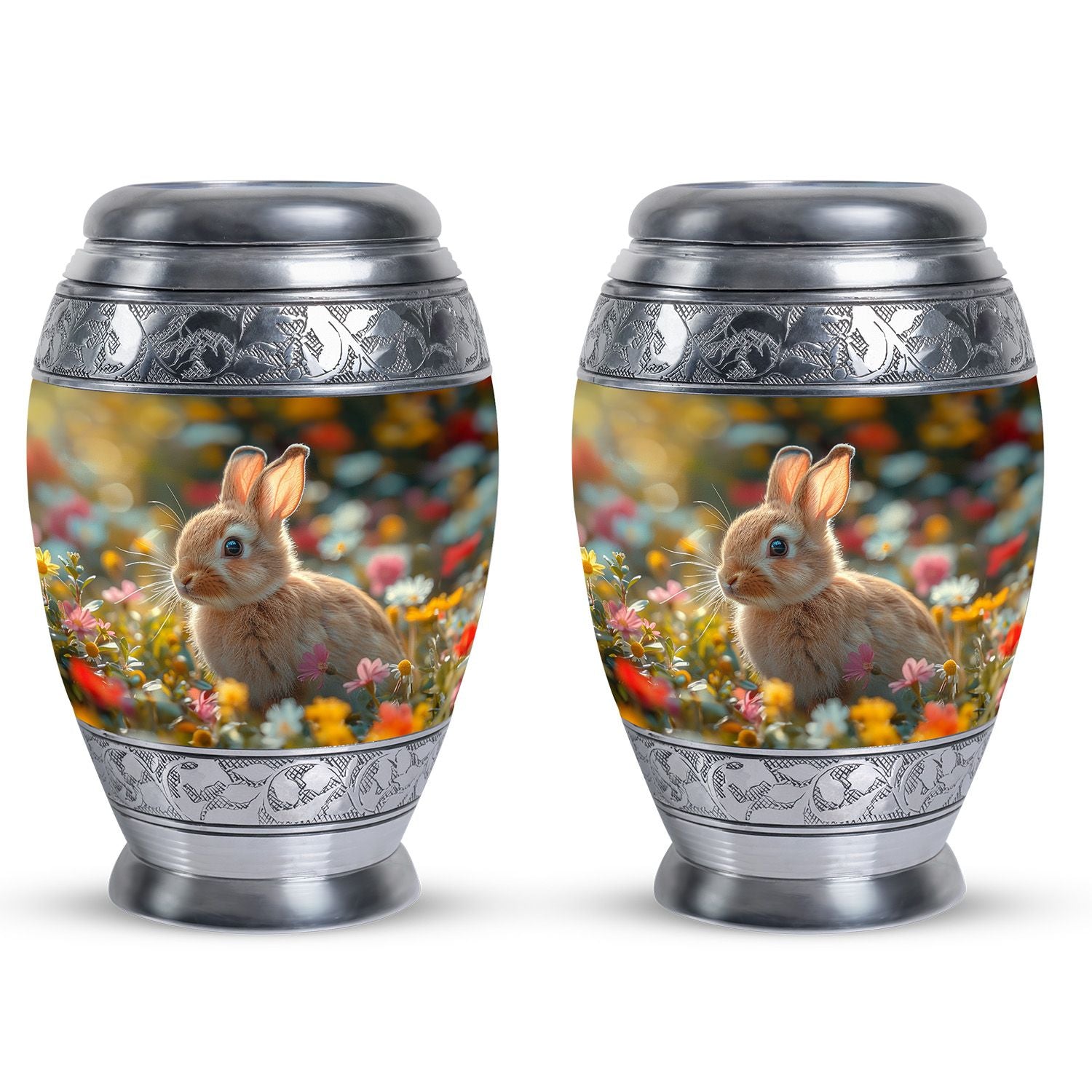 Bunny Engravable Urns For Human Ashes - Rabbit Large Cremation Urns