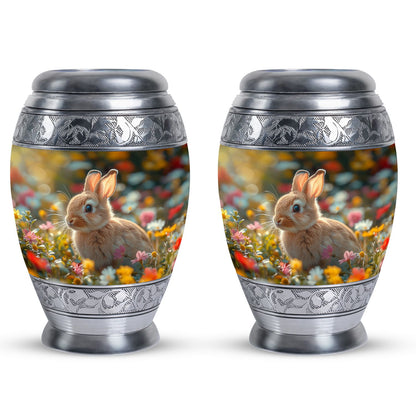 Personalized Rabbit Cremation Urn for Pet Ashes - 10-inch, 200 cu in - Yatskia