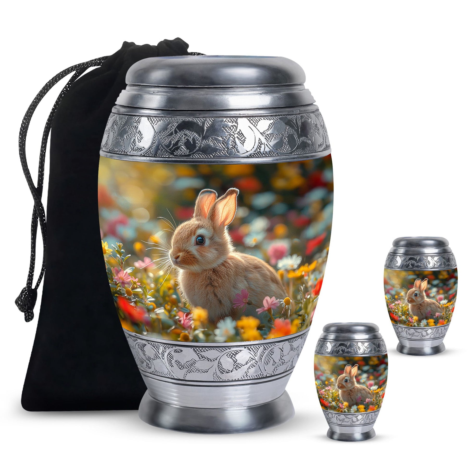 Bunny Engravable Urns For Human Ashes - Rabbit Large Cremation Urns