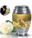 Golden Bunny Memorial Urn For Ashes - Rabbit Urns Funeral Large Urns