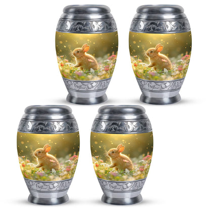 Personalized Rabbit Memorial Urn for Pet Ashes - 10-inch, 200 cu in - Yatskia