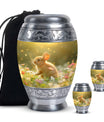 Golden Bunny Memorial Urn For Ashes - Rabbit Urns Funeral Large Urns