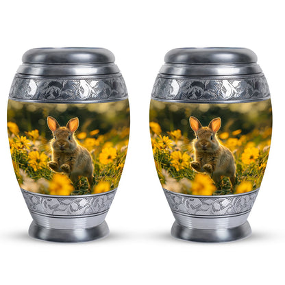 Personalized Rabbit Cremation Urn for Pet Ashes - 10-inch, 200 cu in - Yatskia