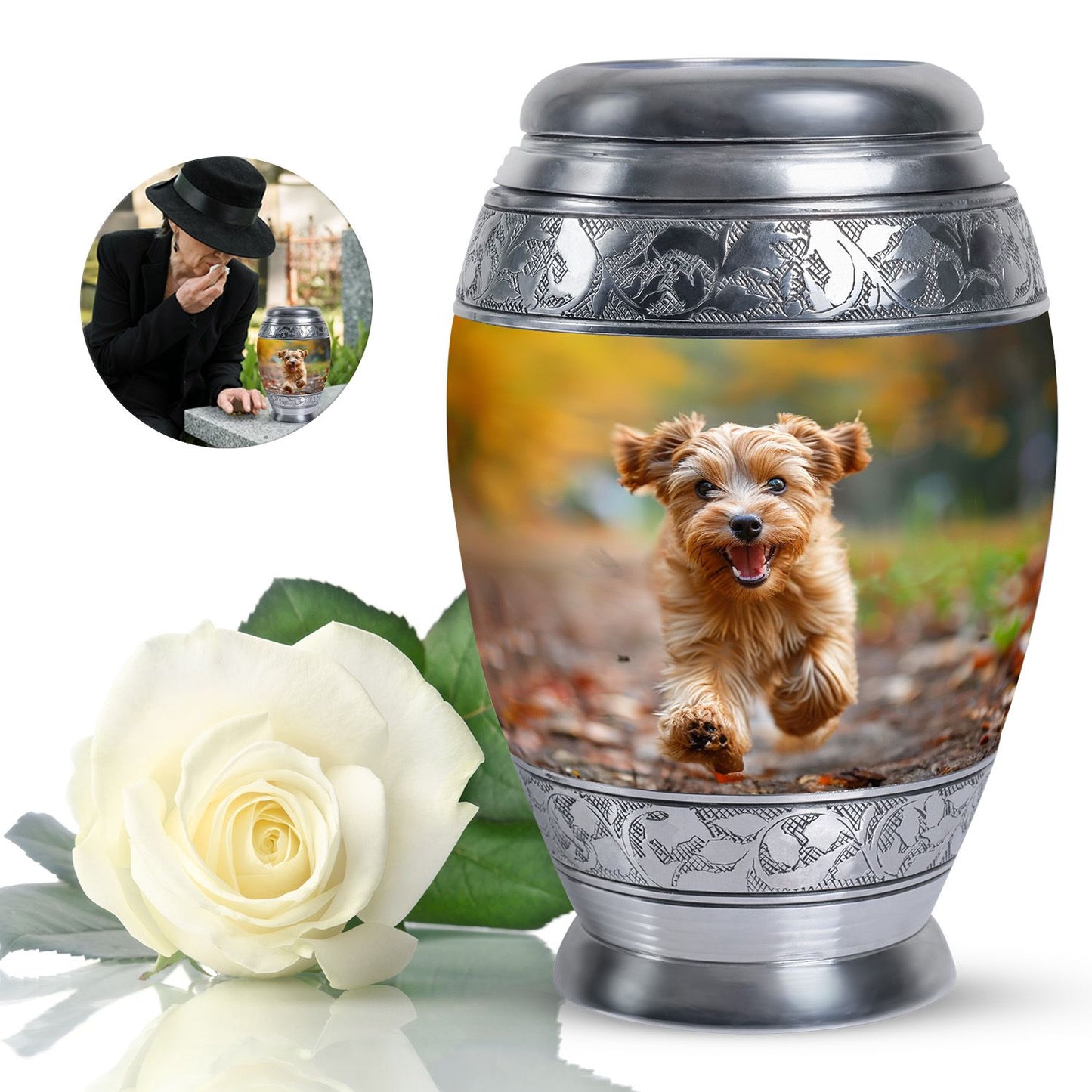 Personalized Dog Cremation Urn for Pet Ashes - Yatskia