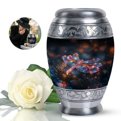 Personalized Dragonfly Cremation Urn for Human Ashes - 10-inch, 200 cu in - Yatskia
