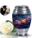 Stellar Dragonfly Large Cremation Urn - Cosmic Insect Memorial Urn