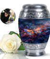 Stellar Dragonfly Large Cremation Urn - Cosmic Insect Memorial Urn