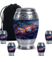 Stellar Dragonfly Large Cremation Urn - Cosmic Insect Memorial Urn
