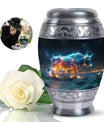 Stellar Taurus Glowing Urn - Bull Urn Memorial For Men & Women
