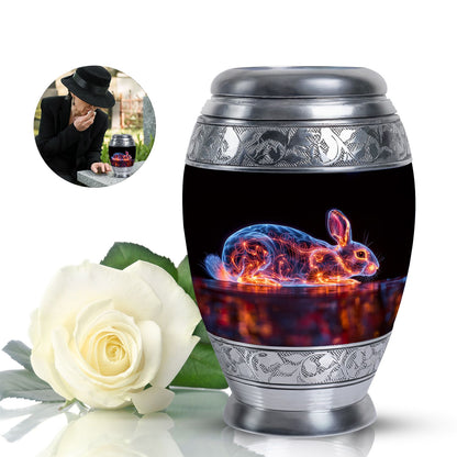 Personalized Rabbit Cremation Urn for Pet Ashes - 10-inch, 200 cu in - Yatskia