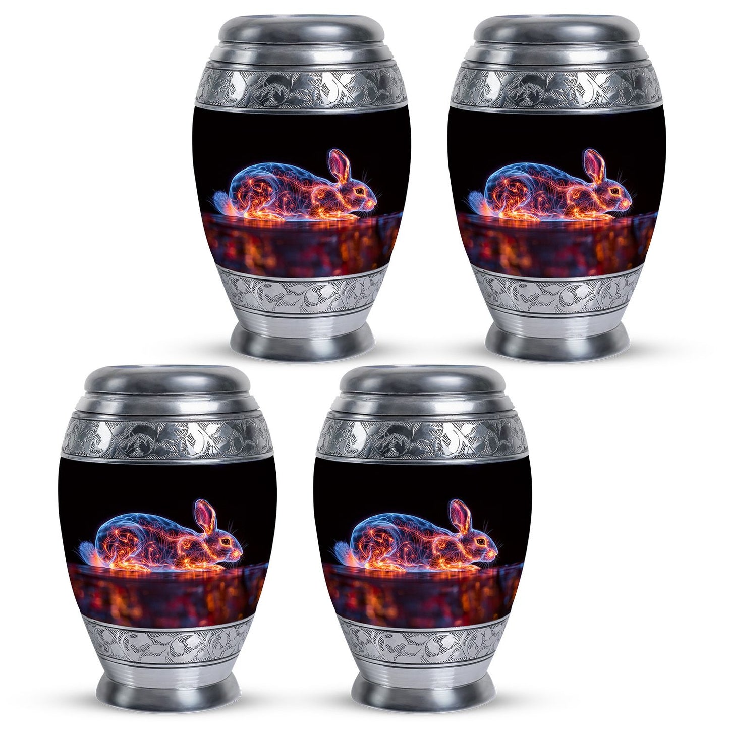 Personalized Rabbit Cremation Urn for Pet Ashes - 10-inch, 200 cu in - Yatskia