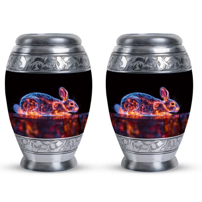 Personalized Rabbit Cremation Urn for Pet Ashes - 10-inch, 200 cu in - Yatskia