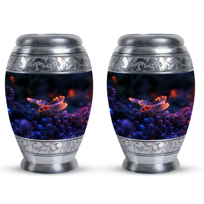 Personalized Dragonfly Cremation Urn for Human Ashes - 10-inch, 200 cu in - Yatskia