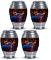 Fiery Horn Bull Memorial Urn For Ashes - Bull Cremation Ashes Urns