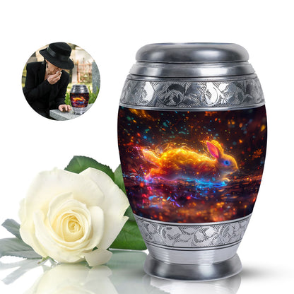 Personalized Rabbit Cremation Urn for Pet Ashes - 10-inch, 200 cu in - Yatskia
