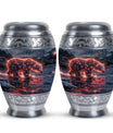 Fiery Polar Bear Urn for Funeral - Polar Bear Cremation Urn