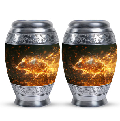 Personalized Mouse Cremation Urn for Human Ashes - 10-inch, 200 cu in - Yatskia