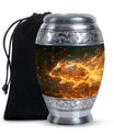Blazing Hamster Memorial Urn - Cute Hamster Cremation Urn For Funeral