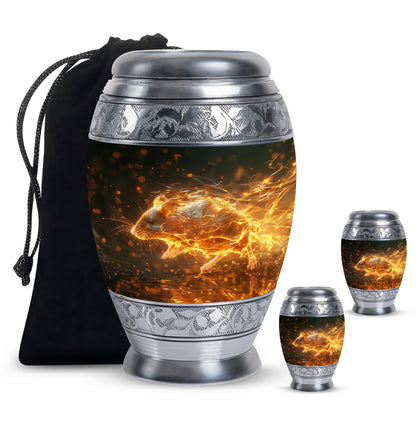 Personalized Mouse Cremation Urn for Human Ashes - 10-inch, 200 cu in - Yatskia