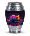 Colorful Whispering Rodent Urn - Mouse Memorial Keepsake Urns