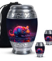 Colorful Whispering Rodent Urn - Mouse Memorial Keepsake Urns
