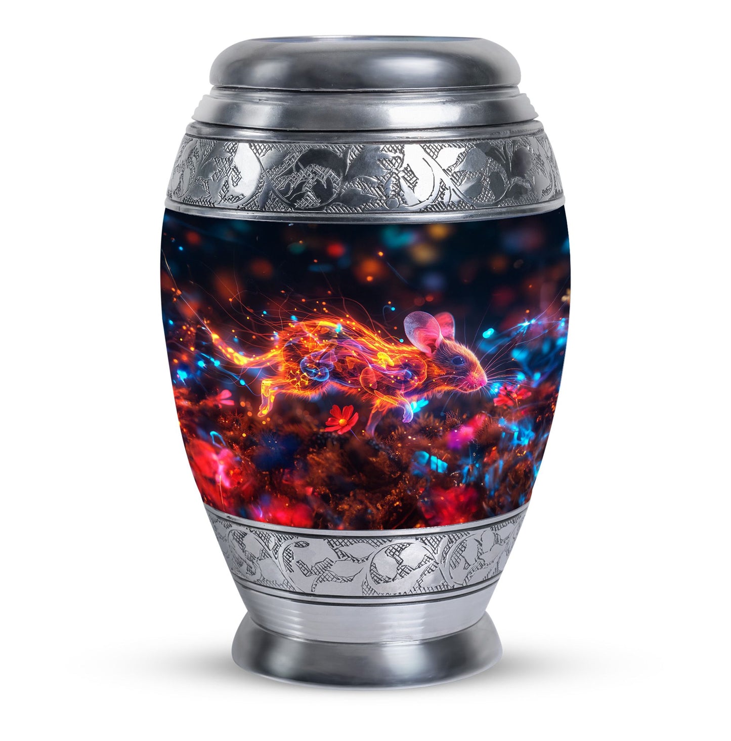 Personalized Mouse Memorial Urn for Men - 10-inch, 200 cu in - Yatskia