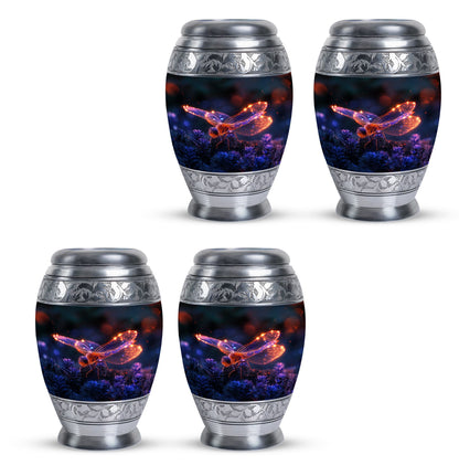 Personalized Dragonfly Cremation Urn for Men - 10-inch, 200 cu in - Yatskia