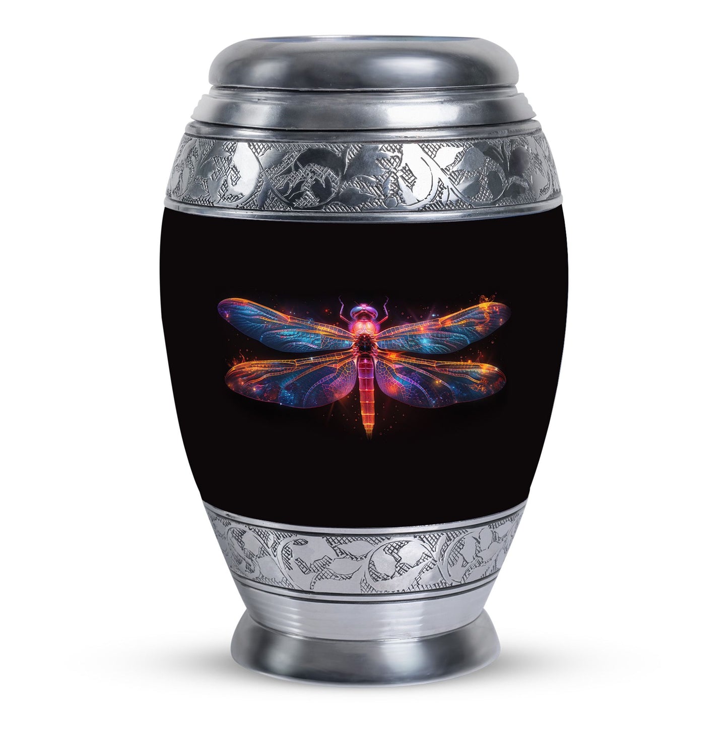 Personalized Dragonfly Cremation Urn for Women - 10-inch, 200 cu in - Yatskia