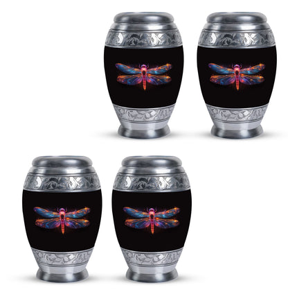 Personalized Dragonfly Cremation Urn for Women - 10-inch, 200 cu in - Yatskia