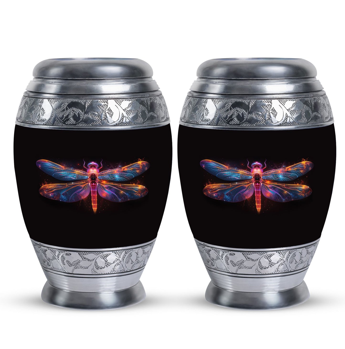 Personalized Dragonfly Cremation Urn for Women - 10-inch, 200 cu in - Yatskia