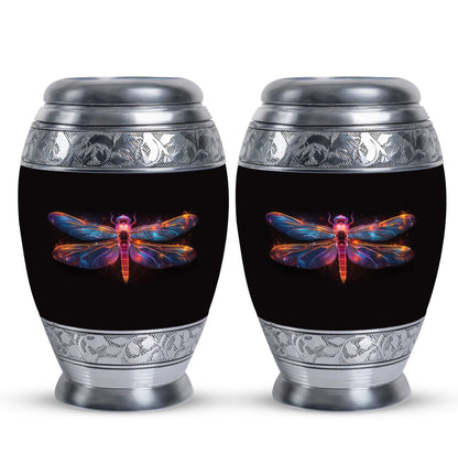 Personalized Dragonfly Cremation Urn for Women - 10-inch, 200 cu in - Yatskia