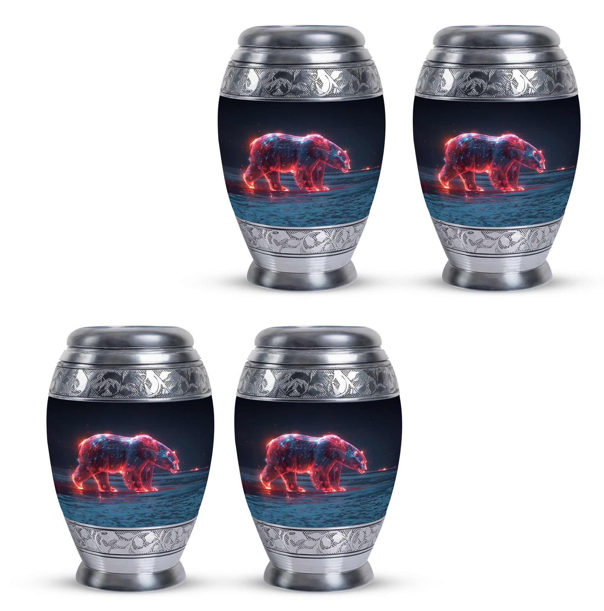 Sentinel Bear Urn For Cremation - Polar Bear Urn Memorial For Ashes